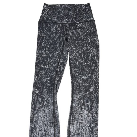 LULULEMON Wunder Under Hi-Rise Tight 28" Size 4 Alouette 50g Alpine White Black - Picture 5 of 8